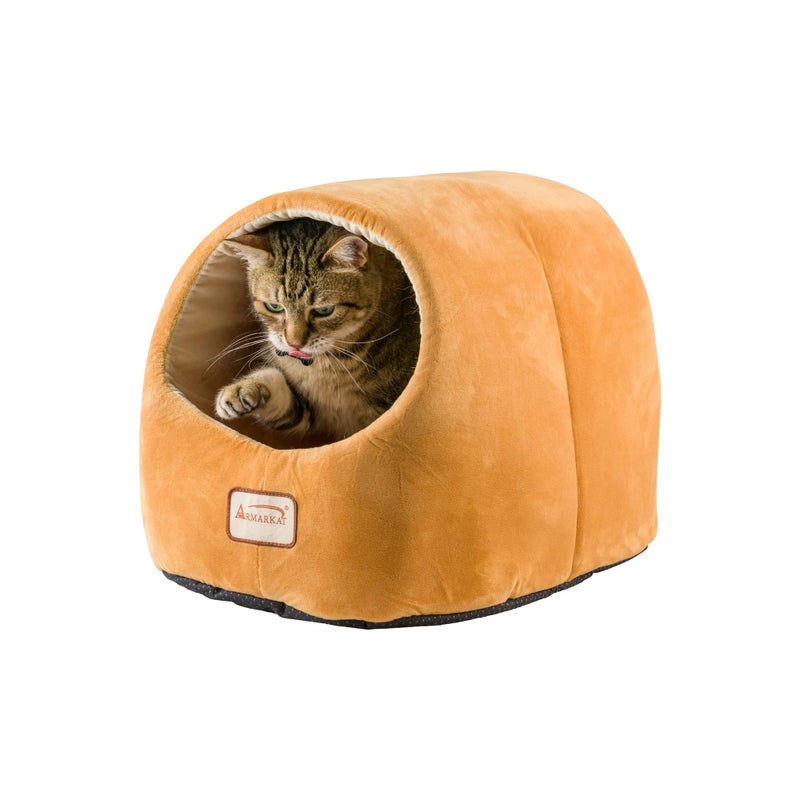 Armarkat Cat Bed, 18-Inch Long, Brown - Image 1